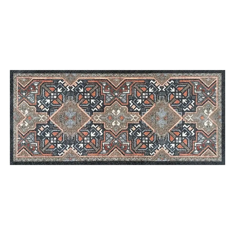 Deurmat Vintage Boho Kelim antraciet - 66x150 cm