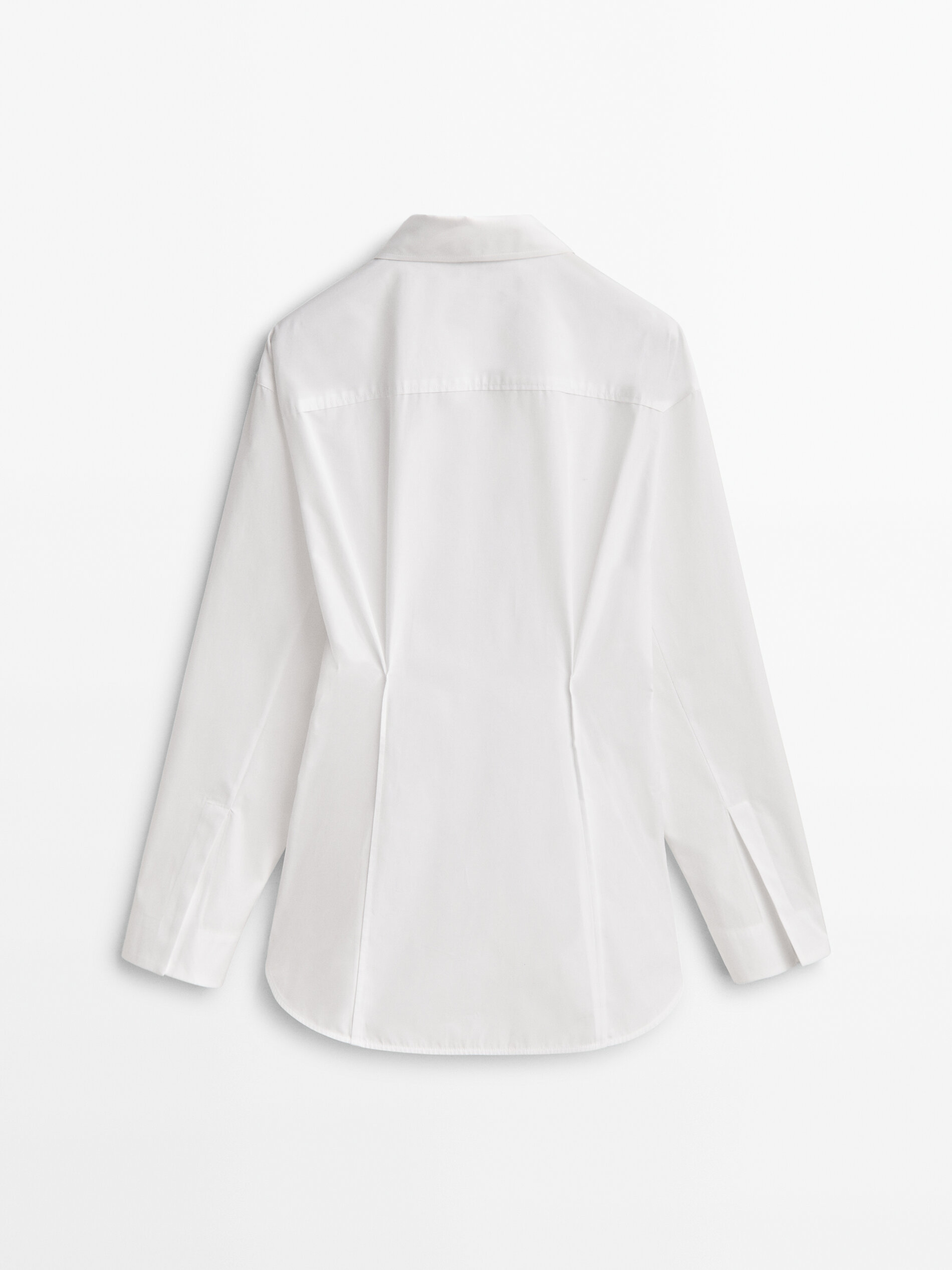 Pinças para camisa de popeline - BRANCAS