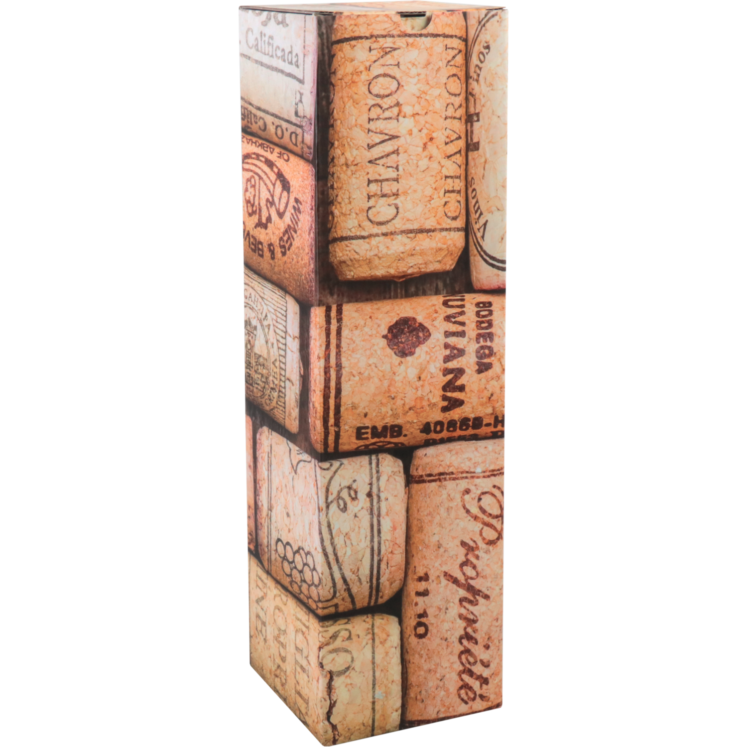 Flesdoos, Cork, golfkarton, 1 fles, 95x95x330mm,