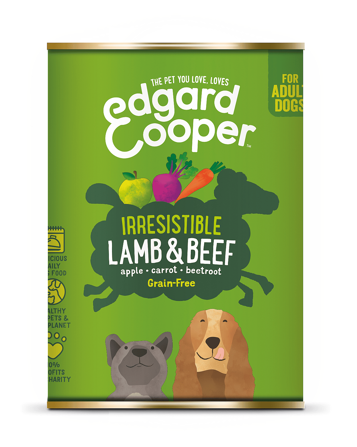 Edgard & Cooper Adult Blikjes Lam & Rund 6 x 400 gram