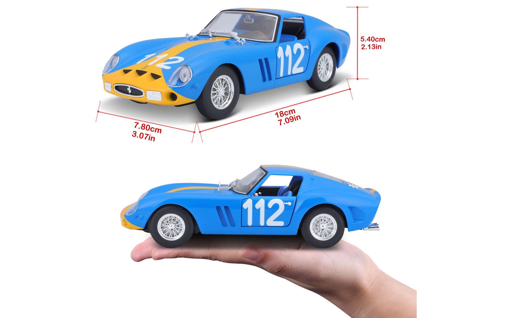 Ferrari Racing 250 GTO Blau 1:24Sammlermodell im Massstab 1:24