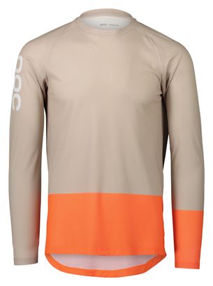 Maillot Manches Longues Poc MTB Pure Beige / Orange