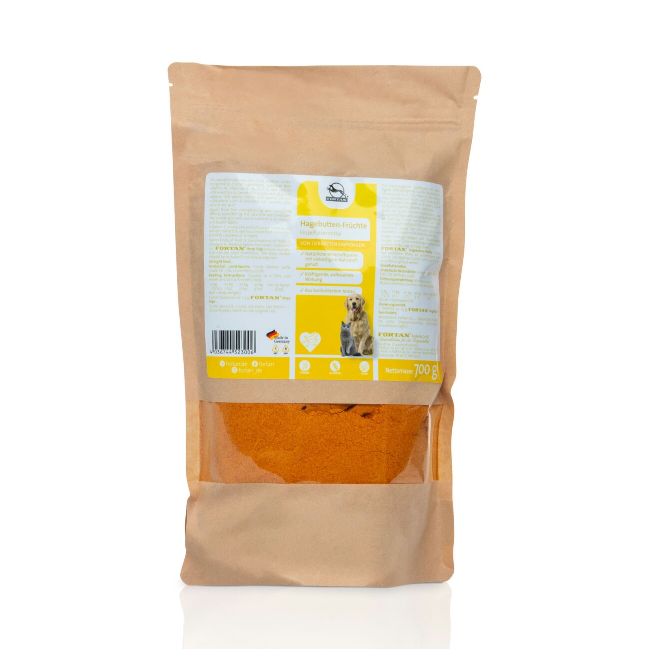 Fortan Hagebutten-Früchte Pulver 700 g