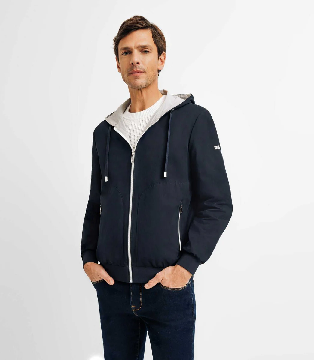 Blouson réversible marine