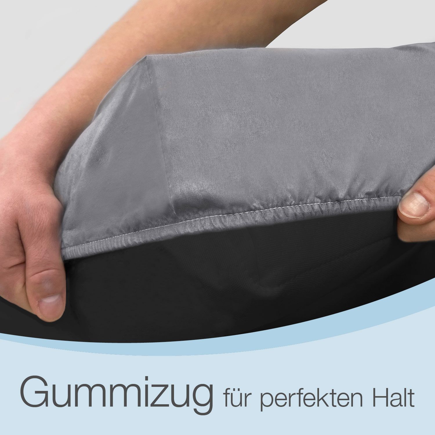 Bestschlaf Spannbettlaken für Gästematratzen, 75x195x15 cm