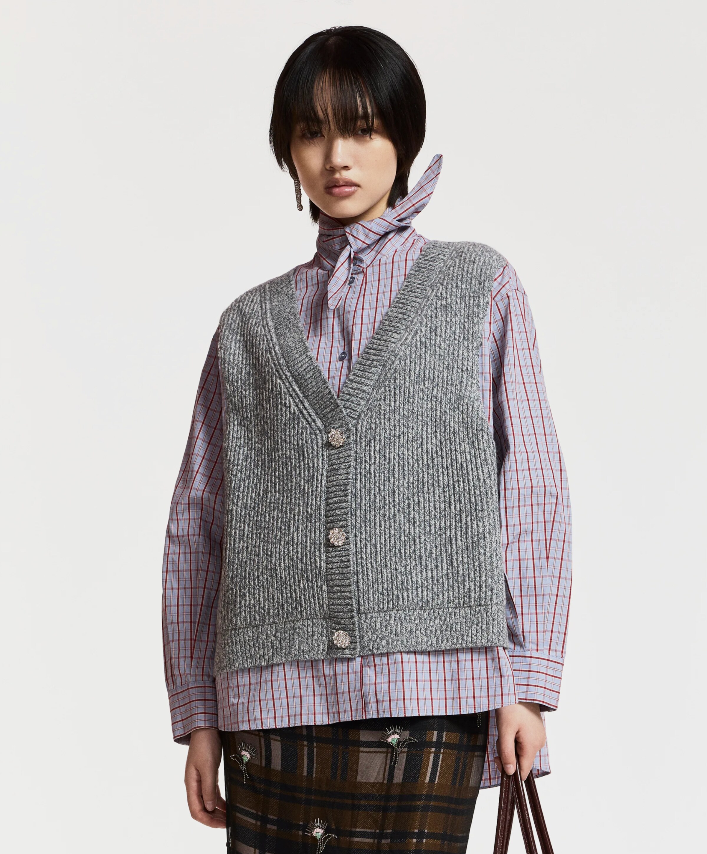 Essentiel Antwerp Dames blouse grijs