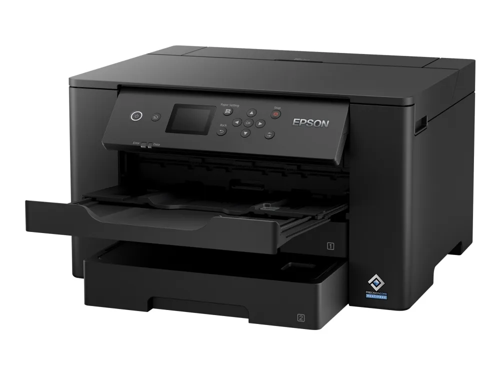Epson WorkForce WF-7310DTW - Printer - farve - Duplex - blækprinter - A3 - 4800 x 2400 dpi - op til 25 spm (mono) / op til 12 spm (farve) - kapacitet: 500 ark - USB 2.0, LAN, Wi-Fi(n)