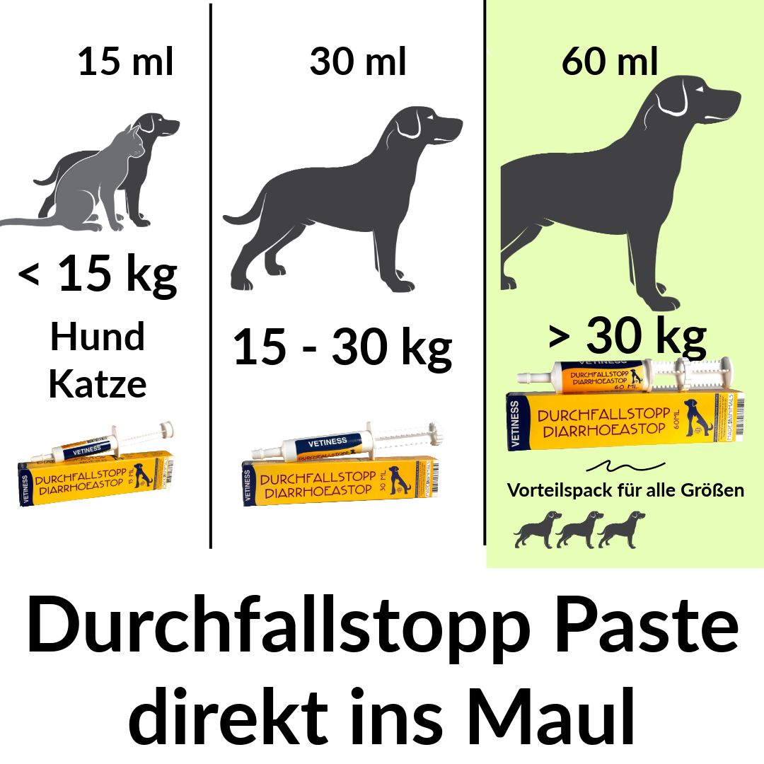 Vetiness Durchfallstopp Paste für Hunde und Katzen