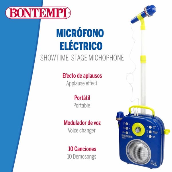 Høyttaler med Karaokemikrofon Bontempi 2 enheter