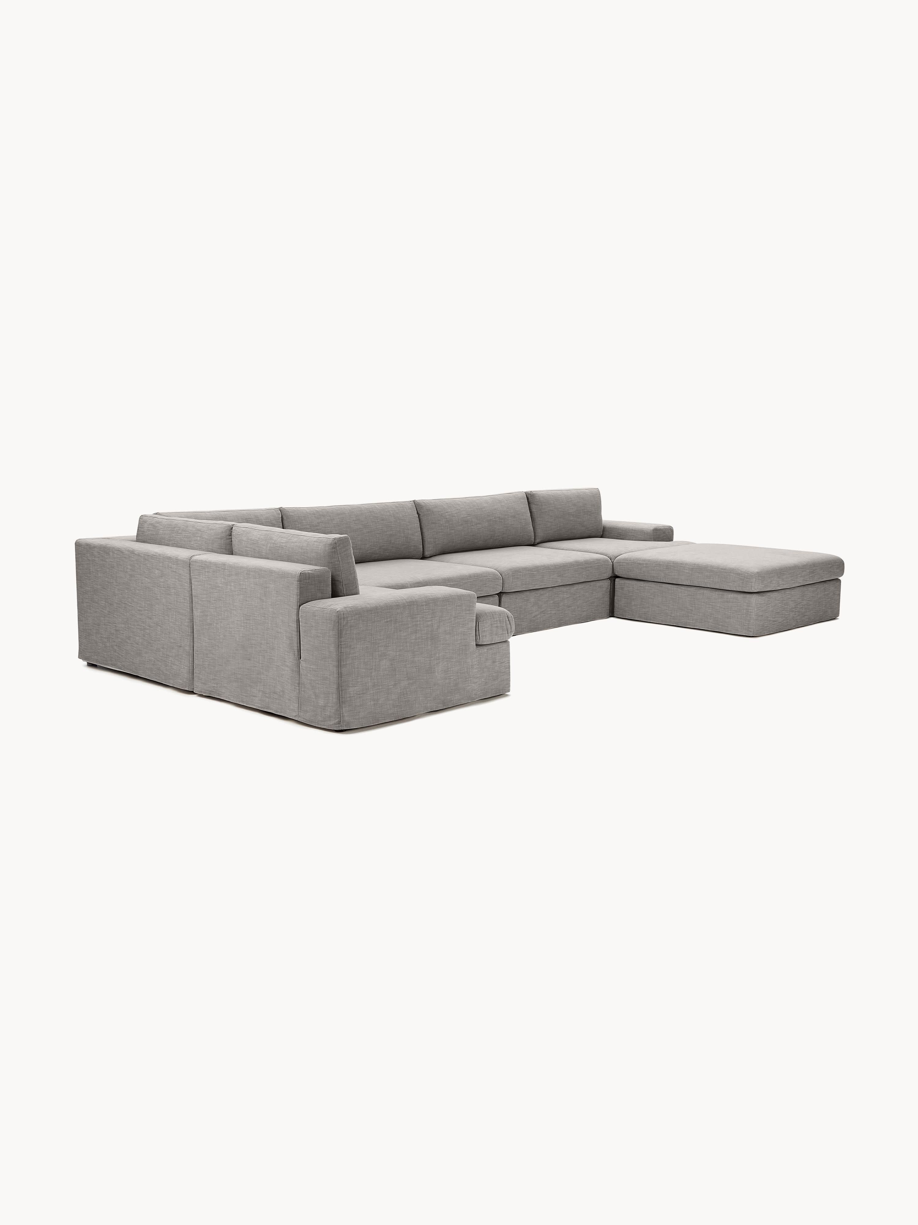 Modulaire U-bank Russell met afneembaar hoezen