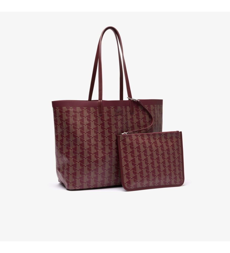 Sacola de compras Lacoste marrom