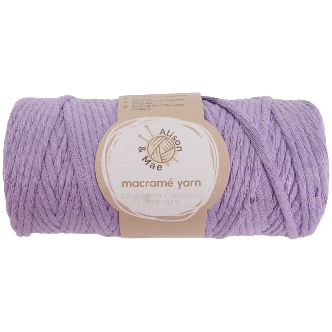 Alison & Mae Specials macramé-garen 280 gram | diverse kleuren