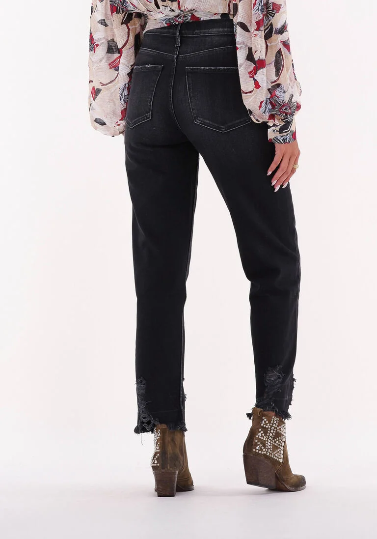 IRO zwarte iro straight leg jeans redon