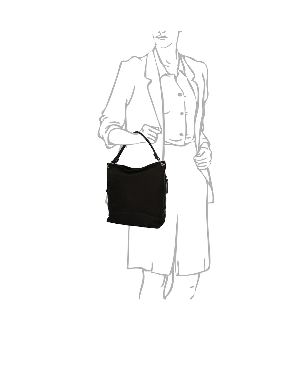 Glattleder Hobo Bag