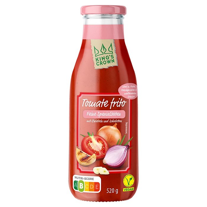 KING'S CROWN Tomate Frito 520 g, Zwiebeln