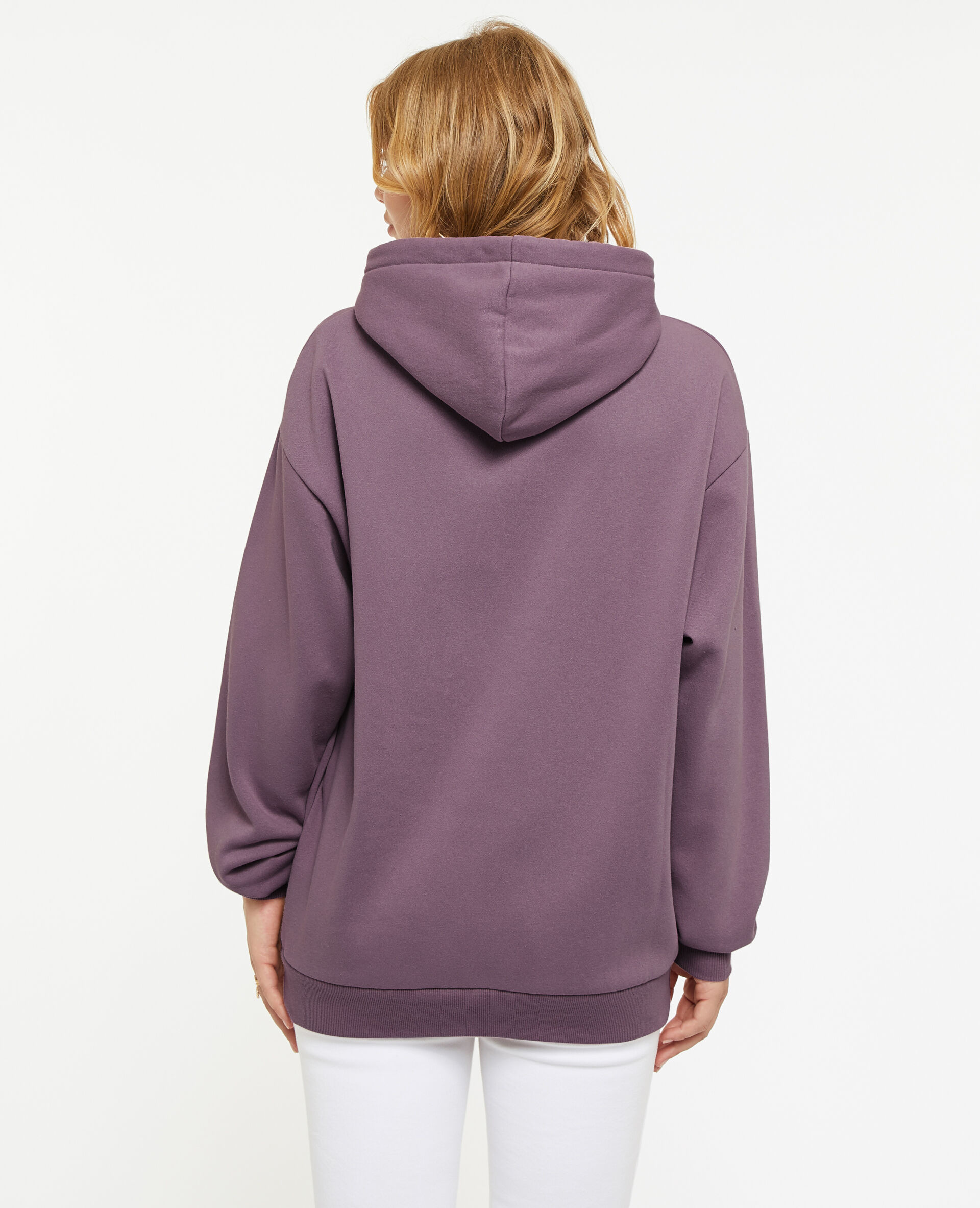 Sweat capuche oversize - Lilas