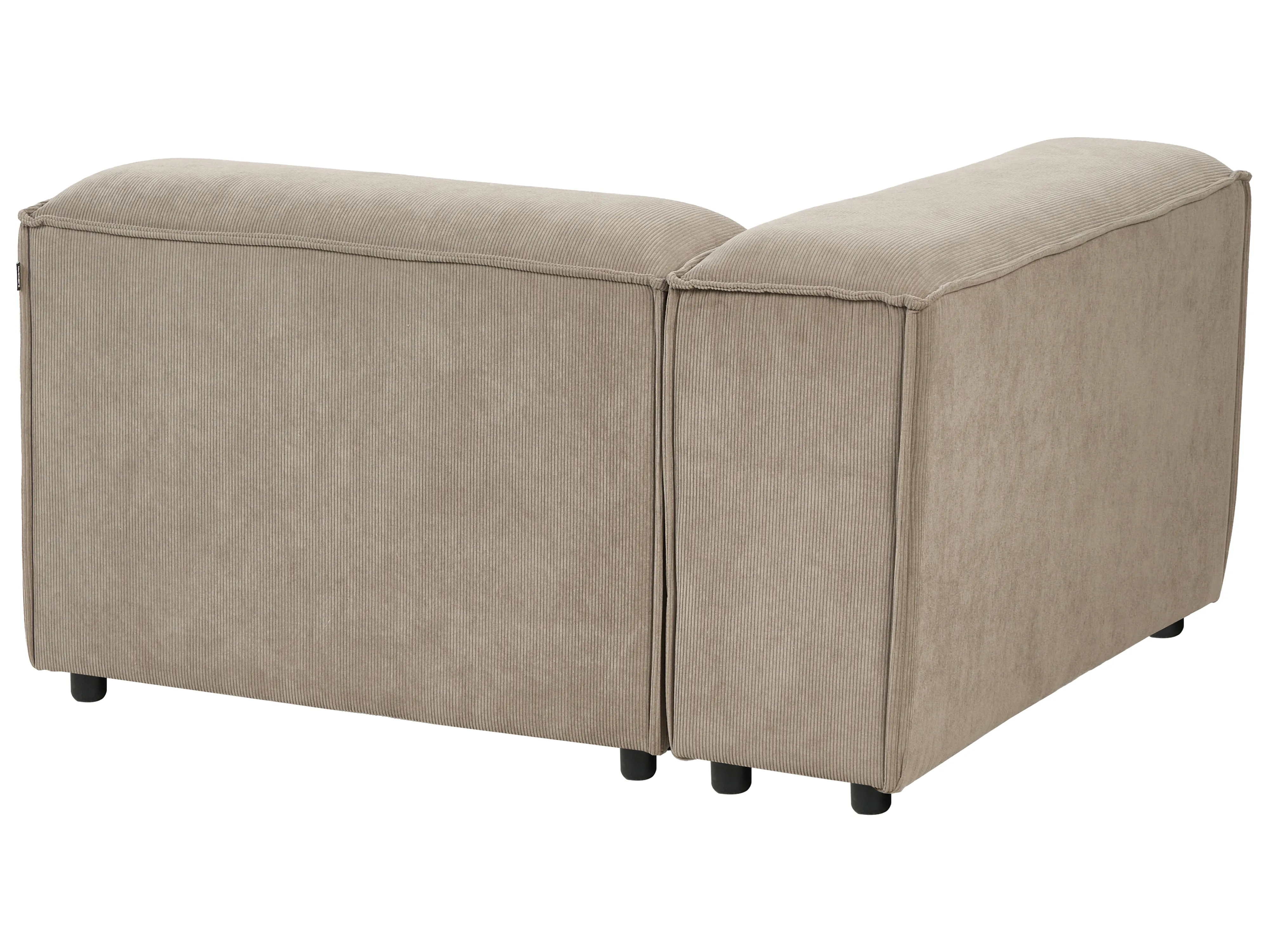 Modulaire hoekbank 3-zits ARDAL Corduroy Lichtbruin met ottomaan linkszijdig