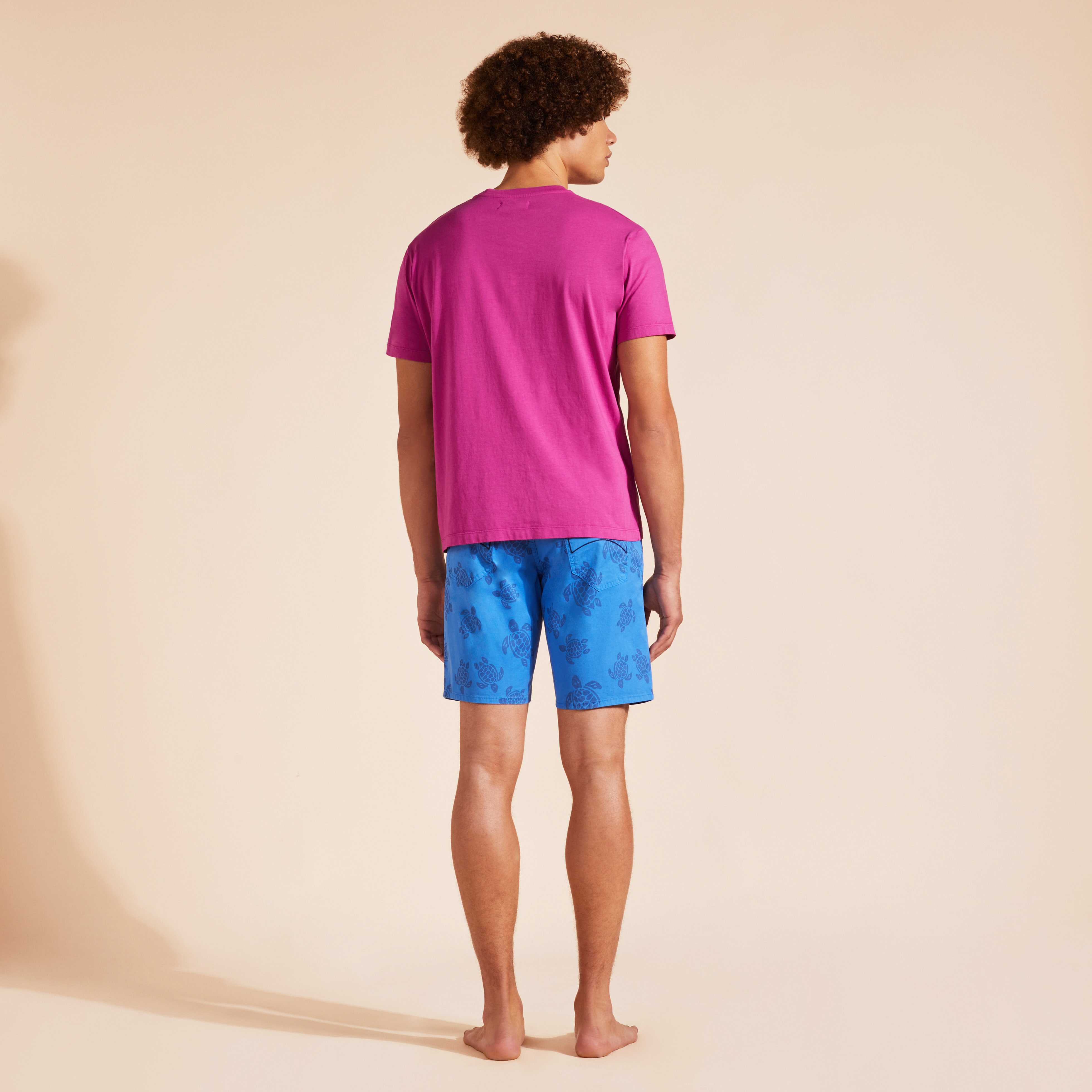 T-Shirt en Coton Imprimé Logo Tortue Homme Imprimé Logo Tortue