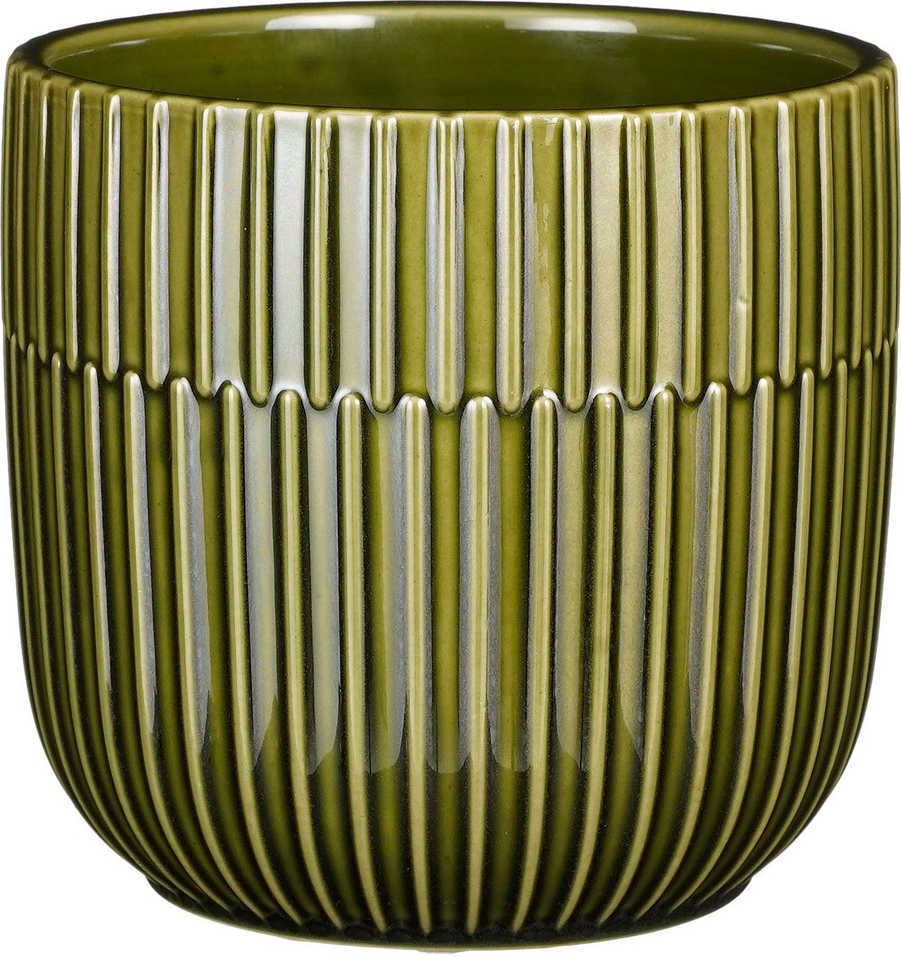 Mica Decorations bloempot Sara groen D 14 H 13 cm