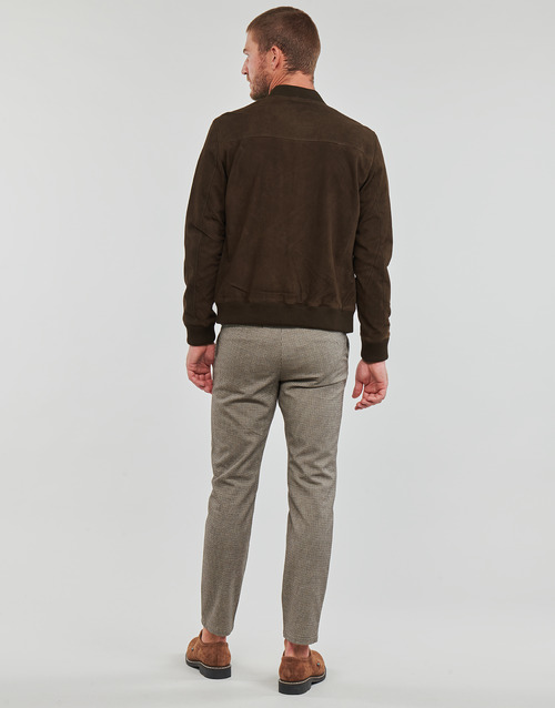 Selected - SLHARCHIVE BOMBER SUEDE JKT NOOS - Marron