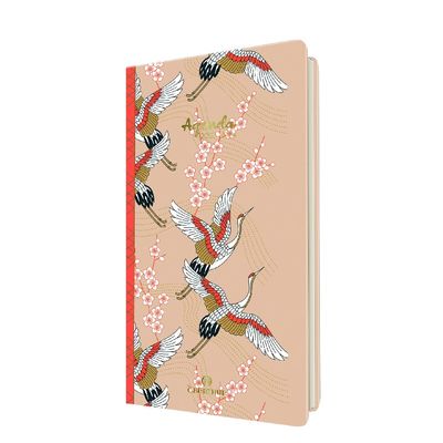 Agenda à élastique Sakura 16 poche - 1 semaine sur 2 pages - oiseaux - Oberthur