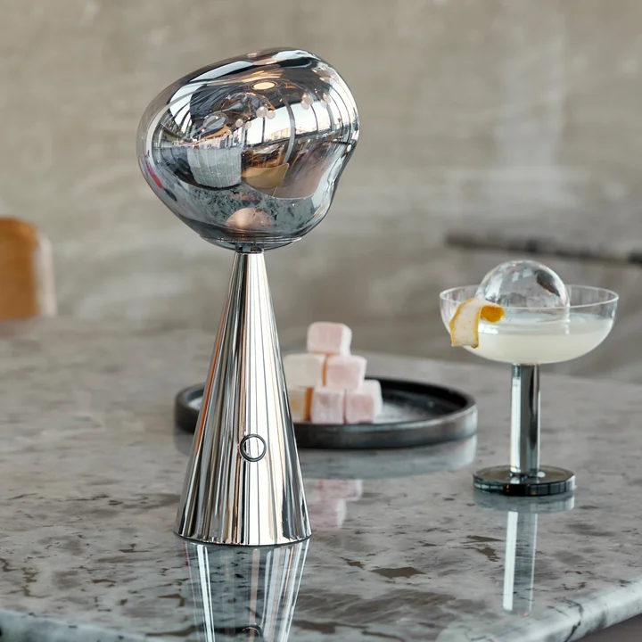 Tom Dixon - Melt LED Tischleuchte mit Akku, gold