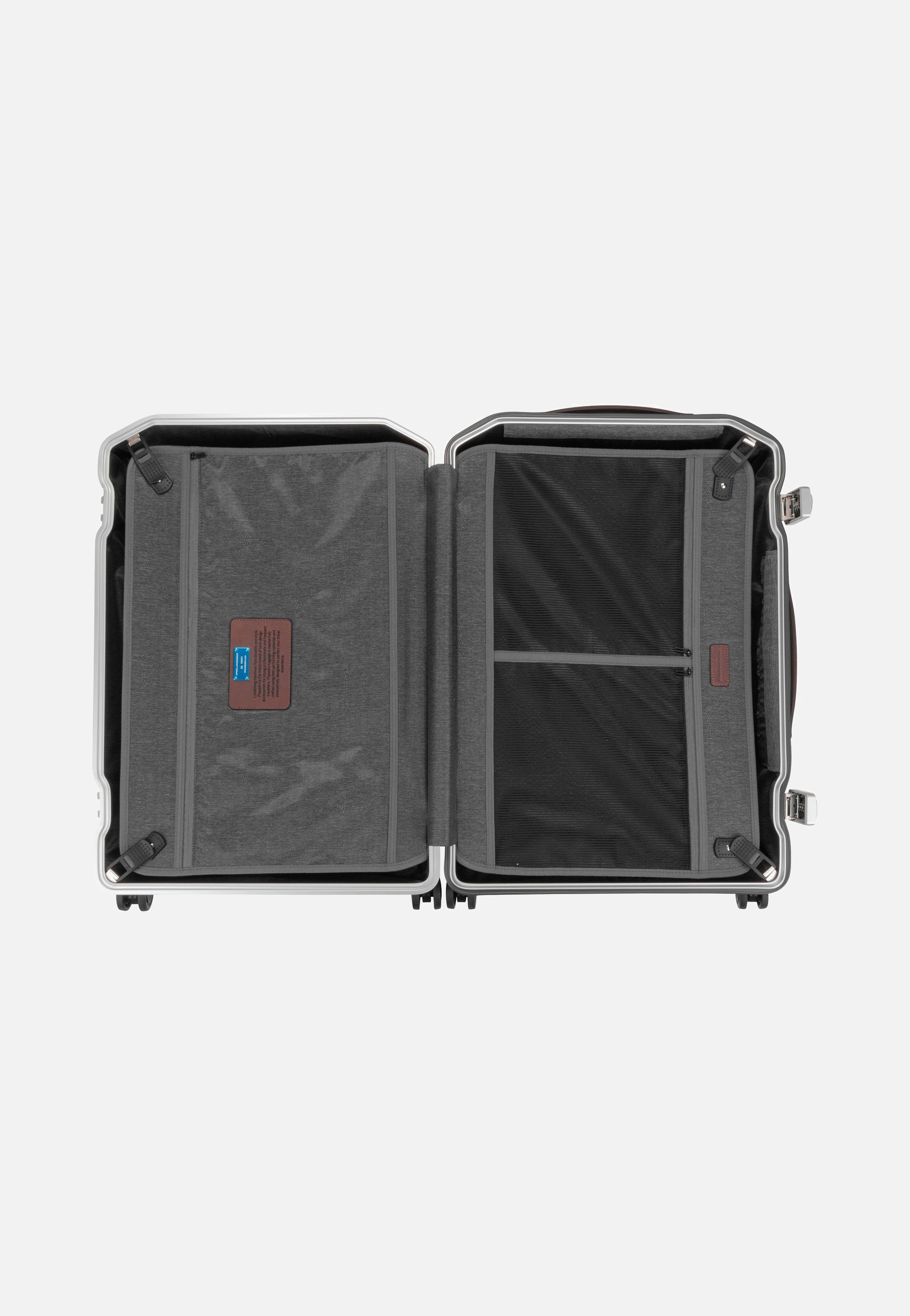 PQ-LM Medium Spinner 4427 Nero-Cuoio - Koffer