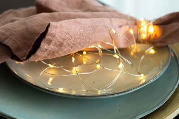 Sirius Knirke Lyskæde 40 LED - Klar/Sølv