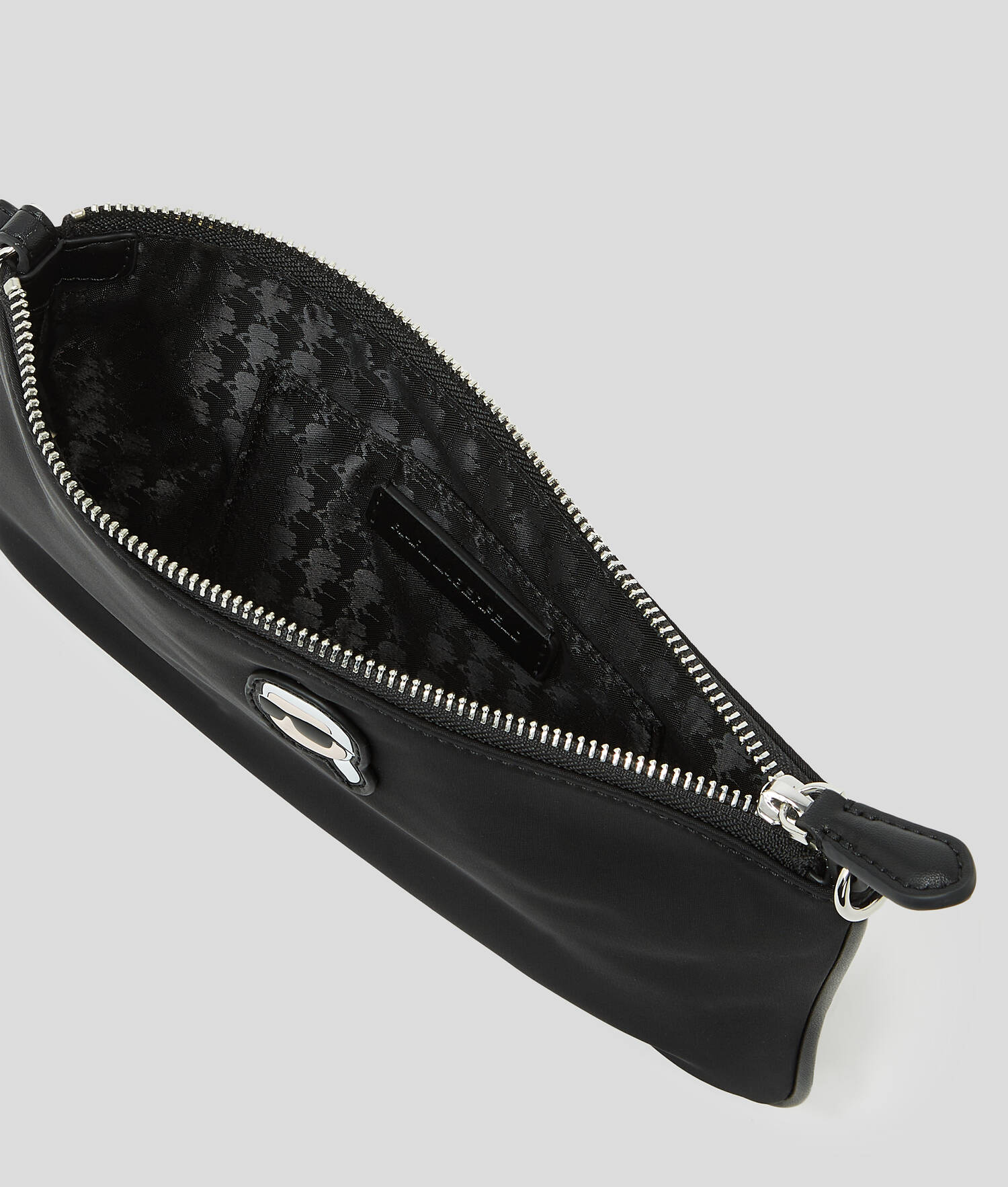 POCHETTE PORTÉ ÉPAULE EN NYLON IKON - Noir