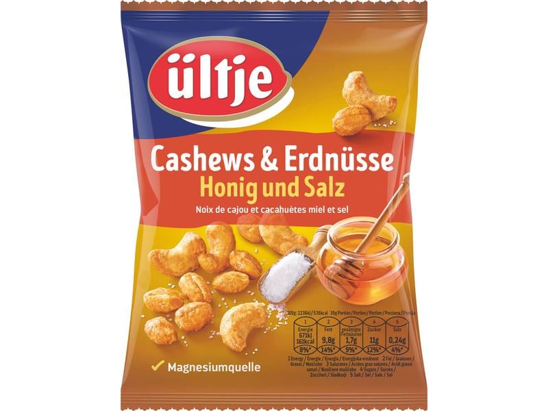 Ültje Apéro Cashews & Erdnüsse mit Honig und Salz 200 g Cashew-Erdnuss-Mix mit Honig und Salz