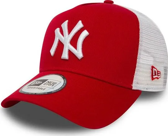 New Era New York Yankees Clean A Frame Trucker cap rød og hvid (11588488)