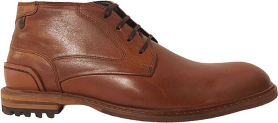 Floris van Bommel CREPI~11.14~~~~~~~~~~~~~~~~~~~ Vrije tijd half-hoogHeren veterschoenHeren sneakers Cognac