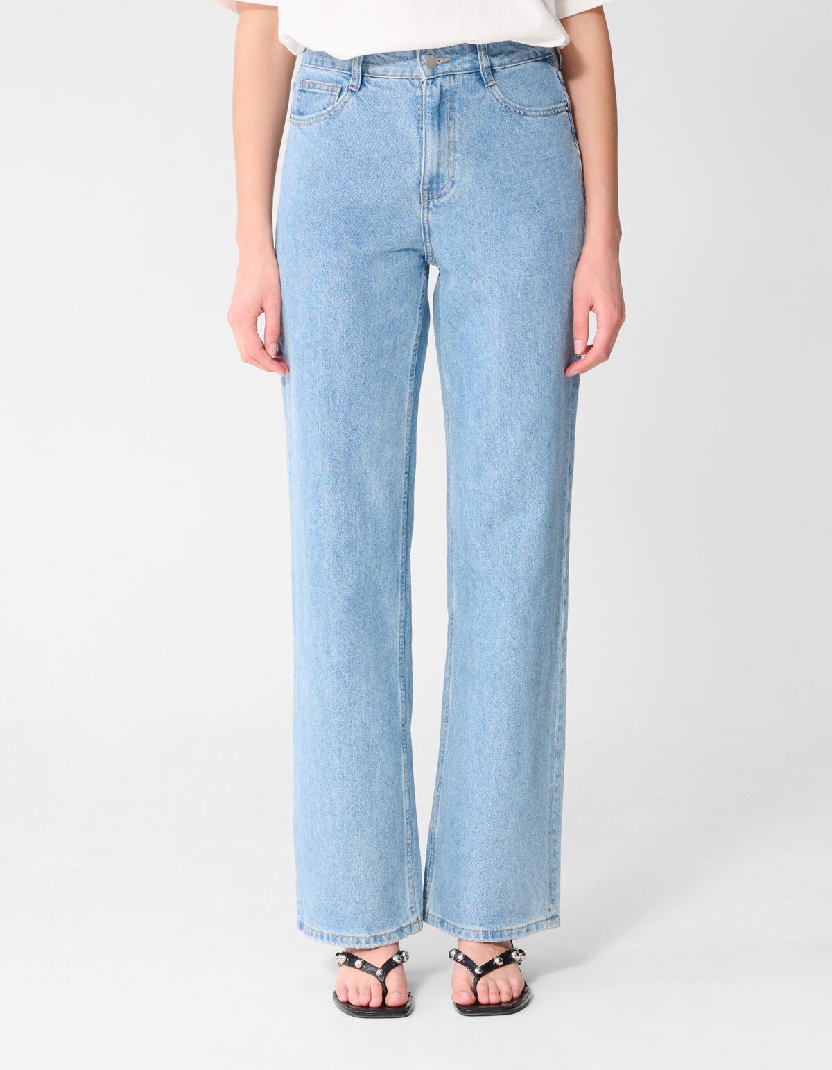 Wide Leg Fit Jeans Mediumstone