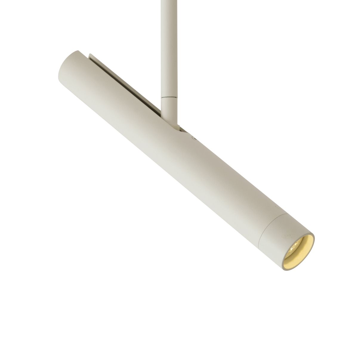 Moderne spot beige met wit voor railsysteem 1-fase - Slimline Avery