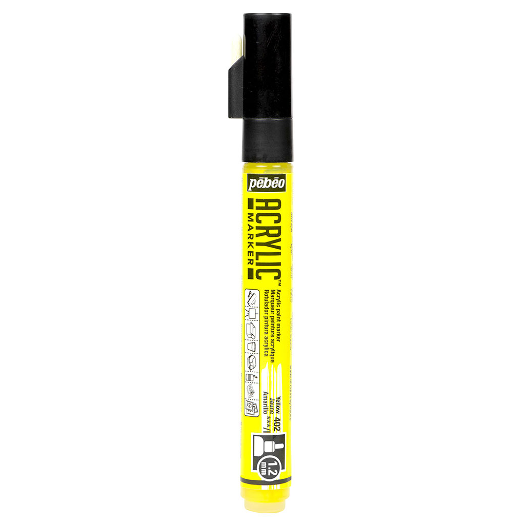 Marqueur peinture acrylique jaune 1.2mm