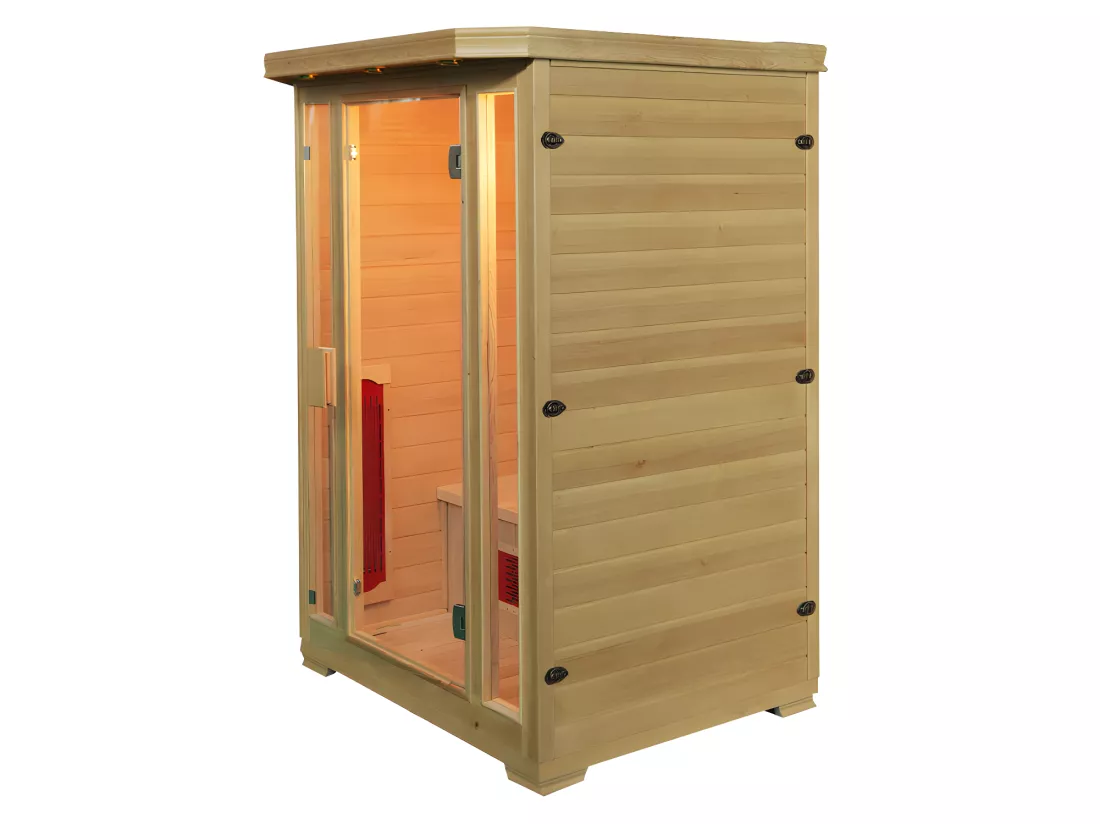 Sauna Infrarouge 2 places Gamme prestige OSLO II - L120*P105*H190cm - 1750W