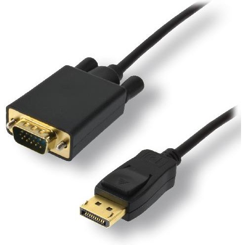 MCL MC294-1.5M câble vidéo et adaptateur 1,5 m DisplayPort VGA (D-Sub) Noir