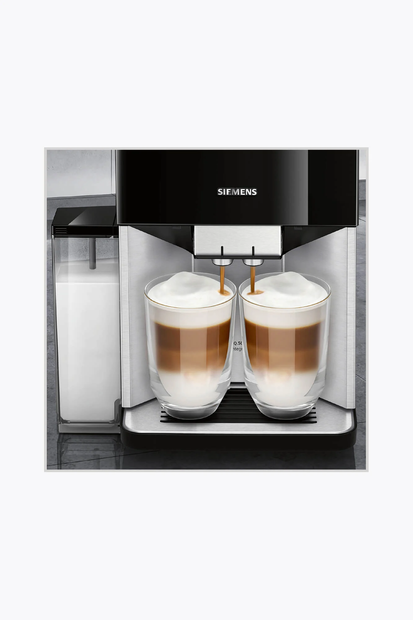 Siemens TQ507D03 Kaffeevollautomat mit Milchaufschäumer und Kaffeemühle