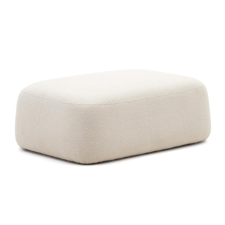Kave Home Martina poef off-white