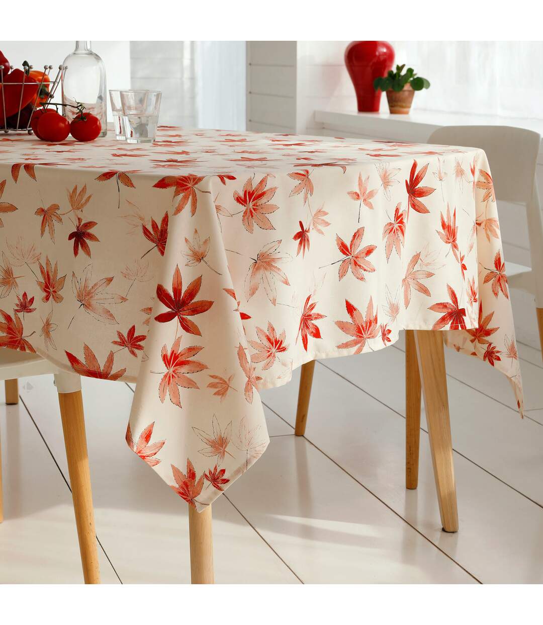 Nappe rectangle 160x350 cm coton ERABLE ecru