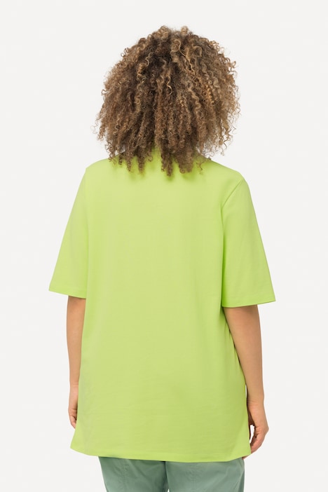Poloshirt, Piqué, Polokragen, Samt-Knopfleiste, Halbarm