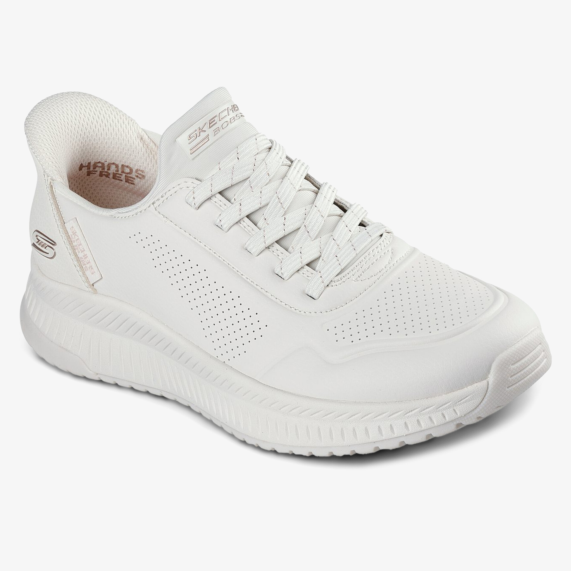 SKECHERS BOBS Squad 4 Damen Slip On weiß