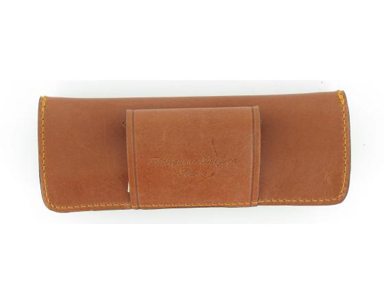 Etui Cuir Tendance 13 cm CognacMaya Etui cuir par Capdebarthes