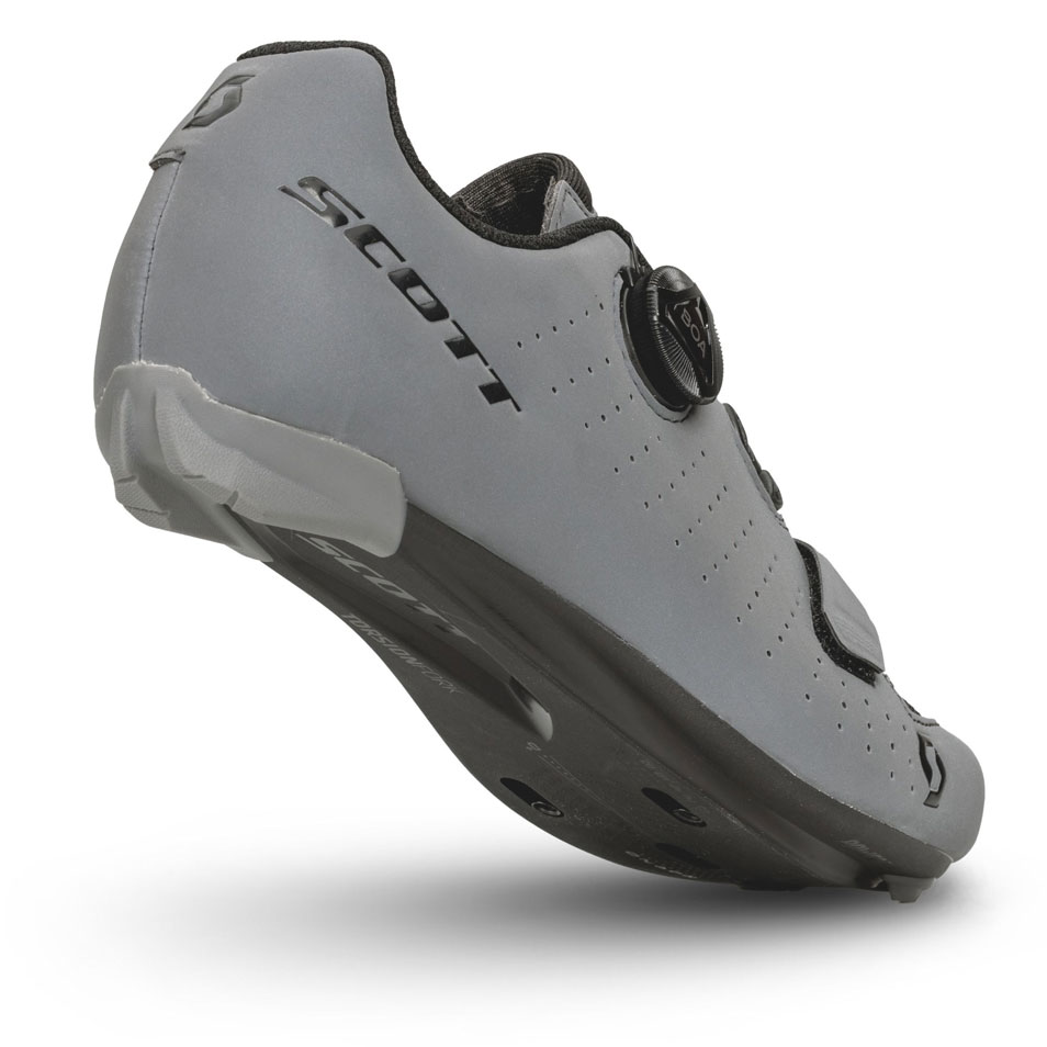 Scott Comp Boa Landevejssko Til Kvinder Grey Reflective/Black