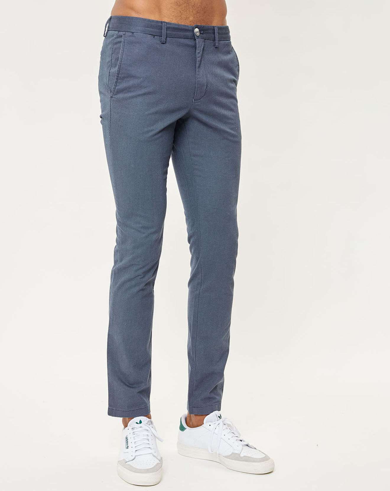 Tommy Hilfiger Pantalon chino Bleecker Texture bleu vintage