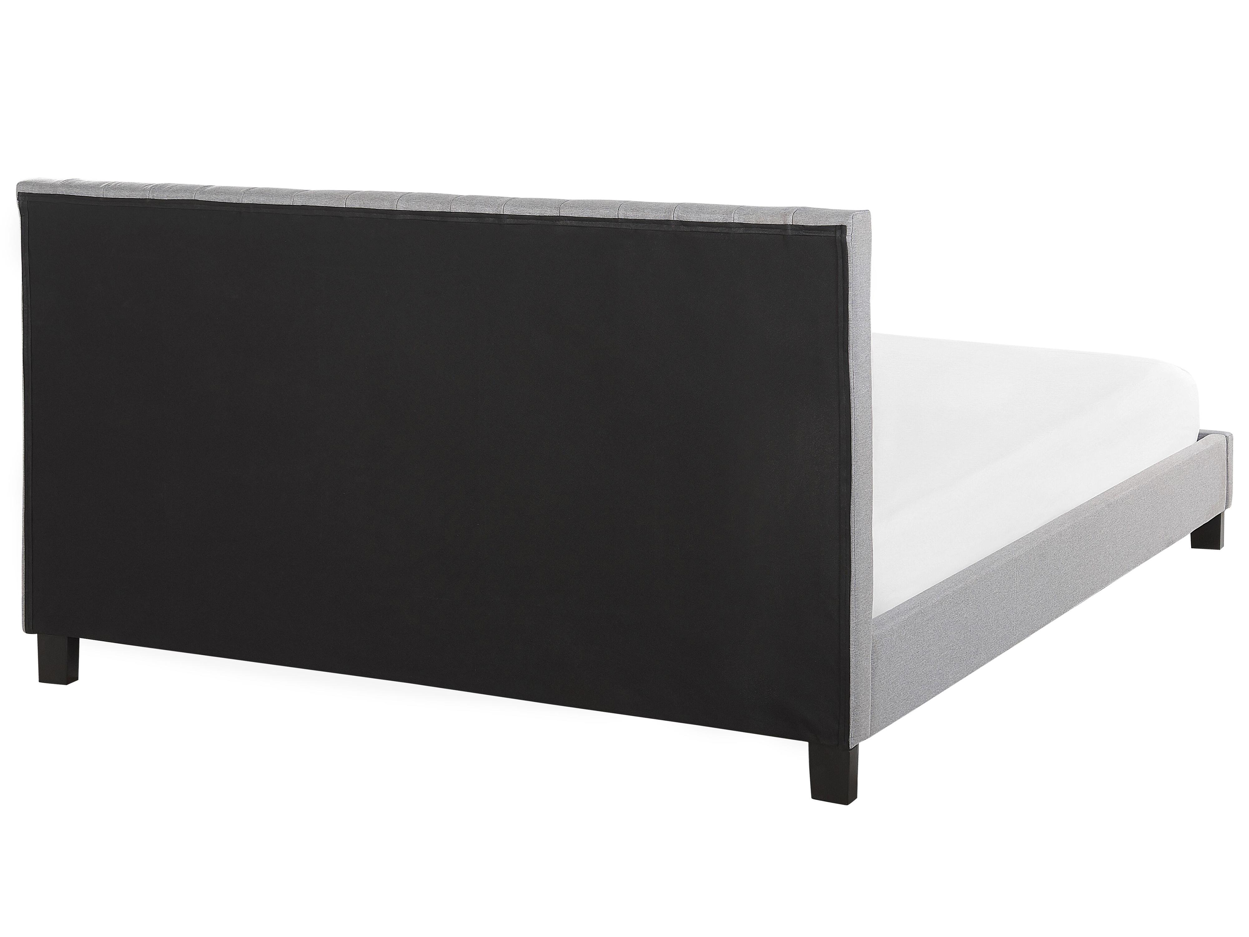 Bed Stof POITIERS 180 x 200 cm Lichtgrijs