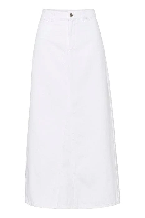 Gestuz MilyGZ HW long skirt white wash