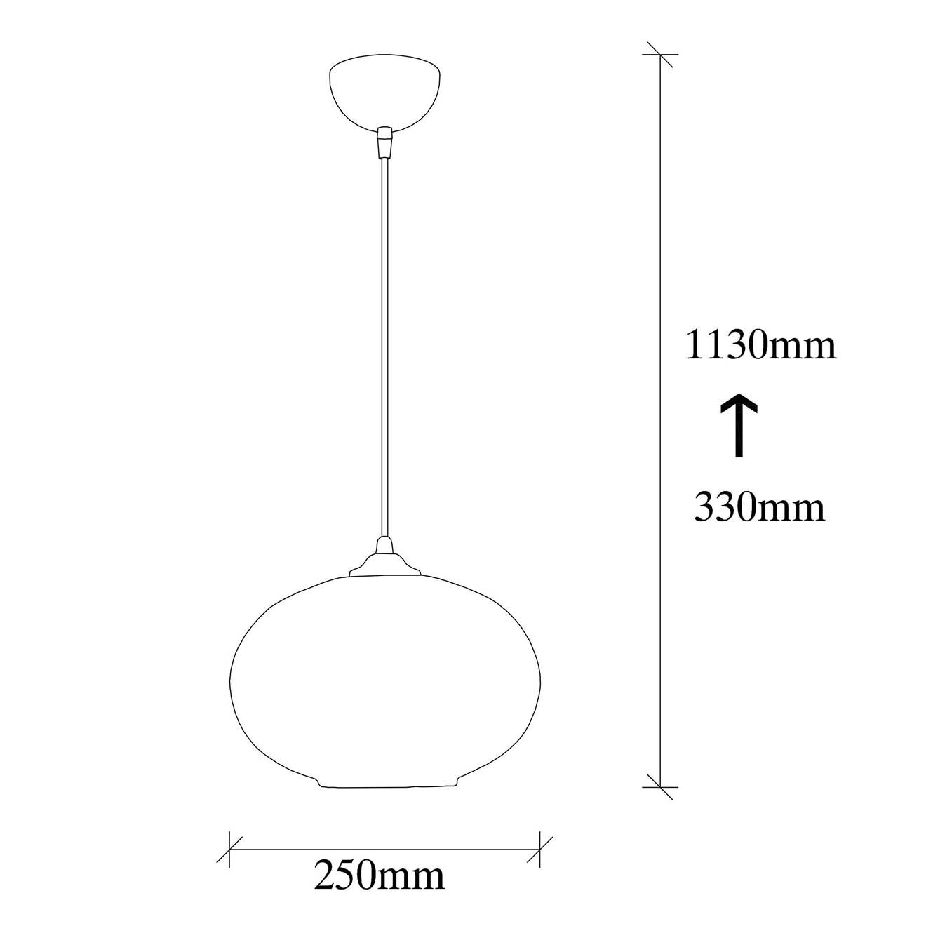 Opviq Suspension Camini miel/noir - 25x113 cm