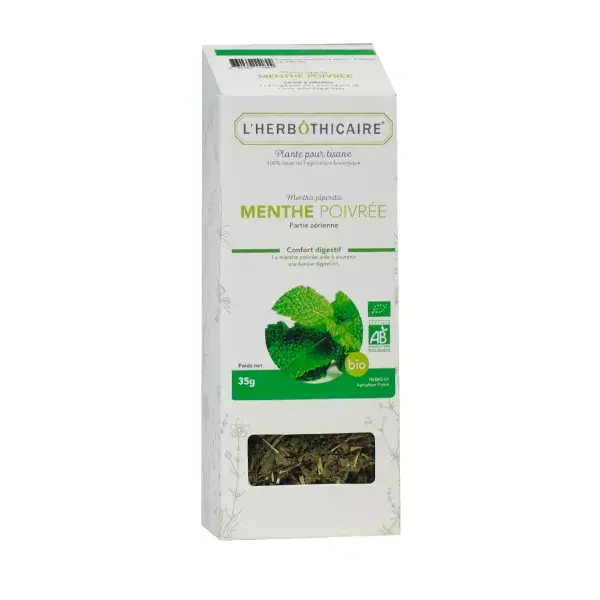 Chá de ervas orgânico de hortelã-pimenta L'Herbôthicaire 50g