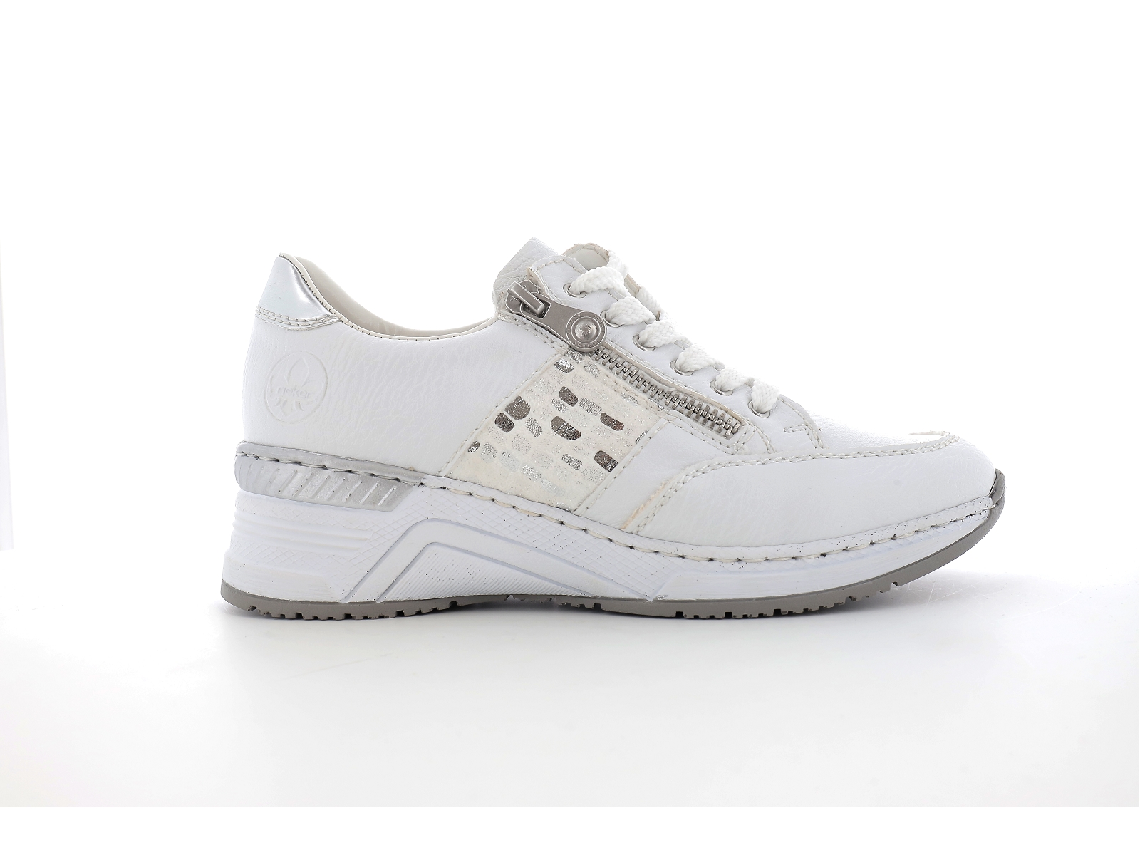 Rieker-N4322 Synthétique Blanc